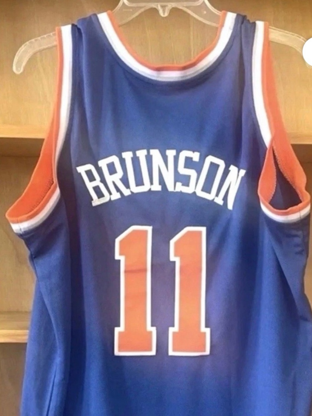 JALEN BRUNSON XL MENS/UNISEX NY KNICKS JERSEY STITCHED JERSEY BLUE ORANGE NEW